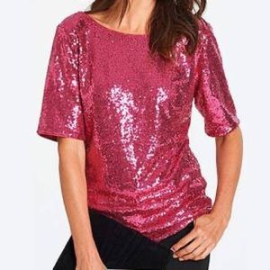 Anthology sequin blouse NWT